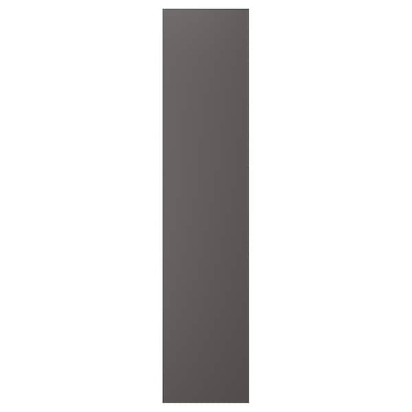 SKATVAL - Door with hinges, dark grey - Premium Armoires & Wardrobes from Ikea - Just €38.99! Shop now at Maltashopper.com