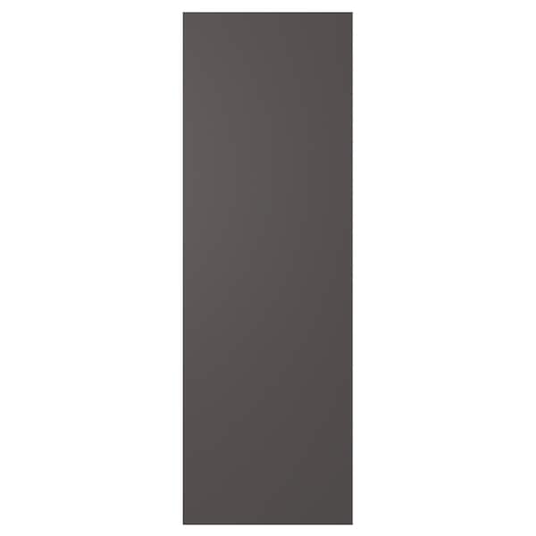 SKATVAL - Door with hinges, dark grey, 60x180 cm - best price from Maltashopper.com 99213470