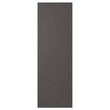 SKATVAL door with hinges, dark grey, 60x180 cm