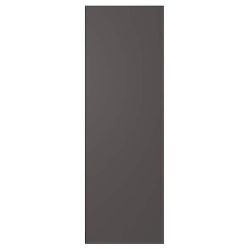 SKATVAL - Door with hinges, dark grey, 60x180 cm