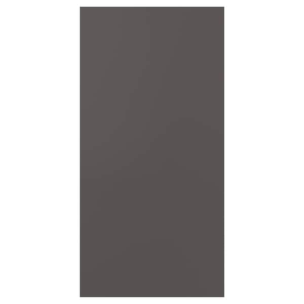 Ikea SKATVAL - Door with hinges, dark grey, 60x120 cm
