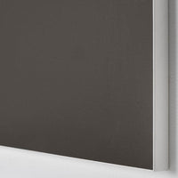 SKATVAL - Door with hinges, dark grey, 60x60 cm - best price from Maltashopper.com 09213484