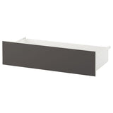 SKATVAL drawer, white/dark grey, 80x42x20 cm