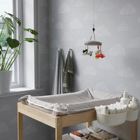 SKÖTSAM - Cover for babycare mat, grey, 83x55 cm - best price from Maltashopper.com 90489227