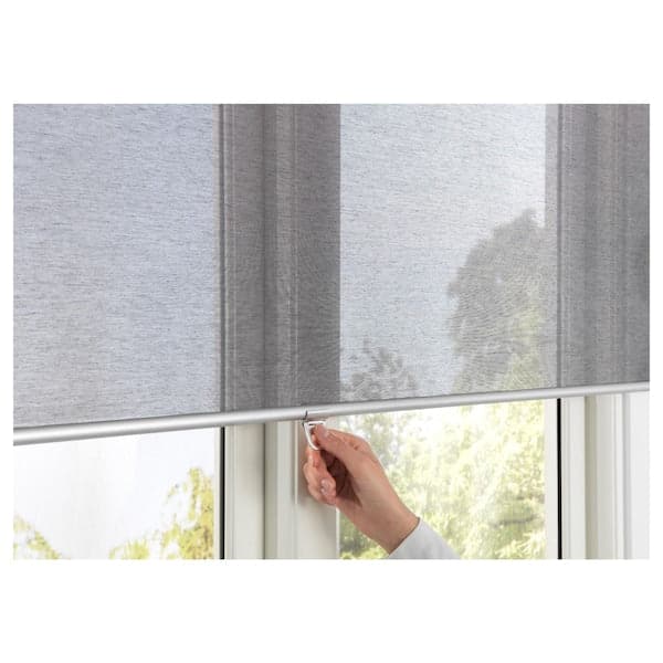 SKOGSKLÖVER Roller curtain - grey 120x195 cm , 120x195 cm - best price from Maltashopper.com 60314601