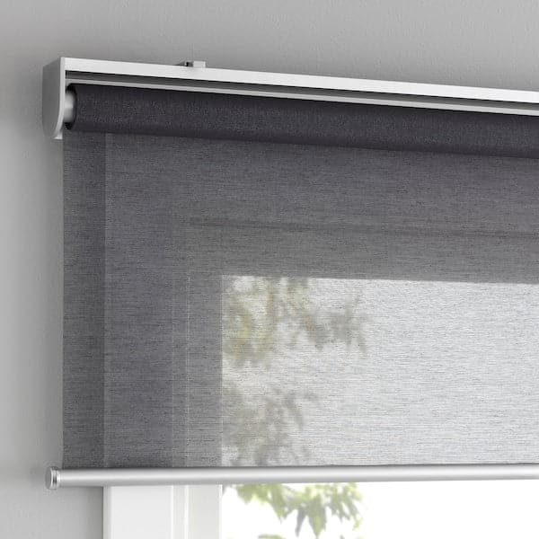 SKOGSKLÖVER Roller curtain - grey 80x195 cm , 80x195 cm - best price from Maltashopper.com 90314614