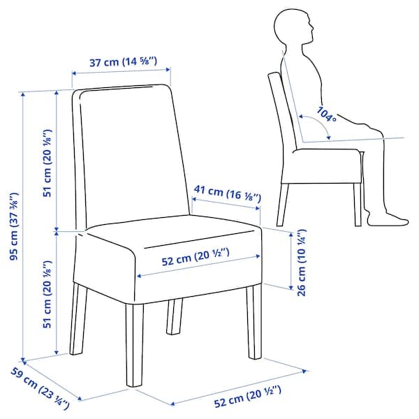 Ikea SKOGSTA / BERGMUND - Table and 6 chairs , 235x100 cm