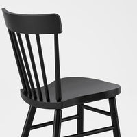 SKOGSTA / NORRARYD - Table and 6 chairs, acacia/black, 235x100 cm - best price from Maltashopper.com 19246144
