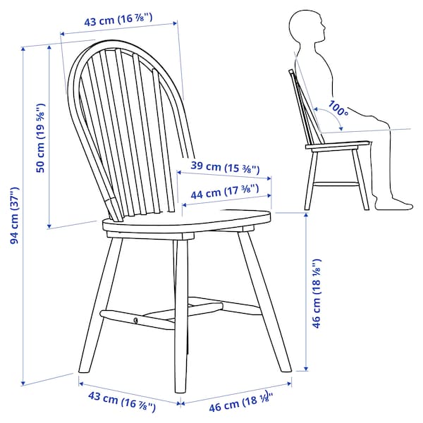 Ikea SKOGSTA - Chair, black