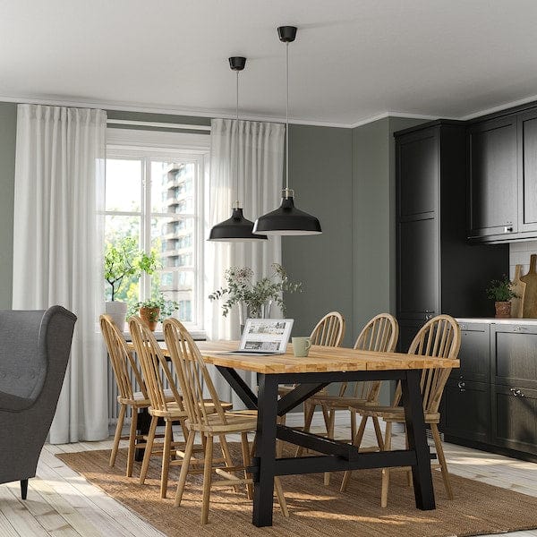 Ikea SKOGSTA / SKOGSTA - Table and 6 chairs, acacia/acacia, 235 cm