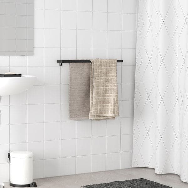 SKOGSVIKEN - Towel rail, black, 60 cm - best price from Maltashopper.com 60423822