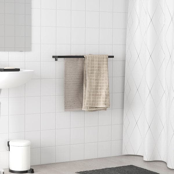 Ikea SKOGSVIKEN - Towel rail, black, 60 cm