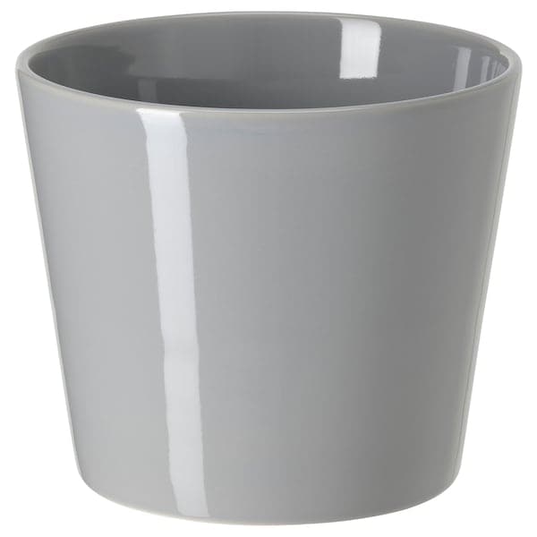 SKOGSVINBÄR - Plant pot, in/outdoor grey, 12 cm - best price from Maltashopper.com 00508447