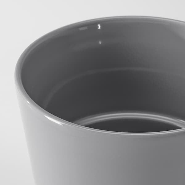 Ikea SKOGSVINBÄR - Plant pot, in/outdoor grey, 12 cm