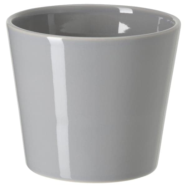 SKOGSVINBÄR - Plant pot, in/outdoor grey, 9 cm