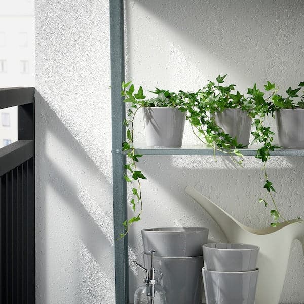 Ikea SKOGSVINBÄR - Plant pot, in/outdoor grey, 9 cm