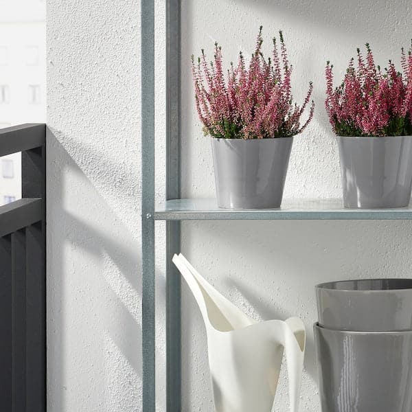 SKOGSVINBÄR - Plant pot, in/outdoor grey, 12 cm - best price from Maltashopper.com 00508447