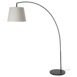 SKOTTORP / SKAFTET floor lamp, arched, light grey, 170x173 cm