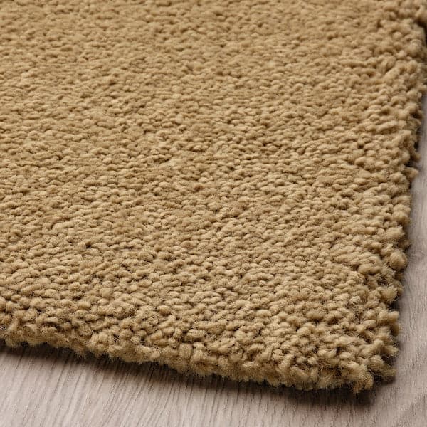 Ikea SKRIFTSPRÅK - Rug, low pile, yellow-brown/dark blue, 170x240 cm