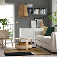 SKRIFTSPRÅK - Carpet, short pile, amber/blue, 133x195 cm - best price from Maltashopper.com 50544909