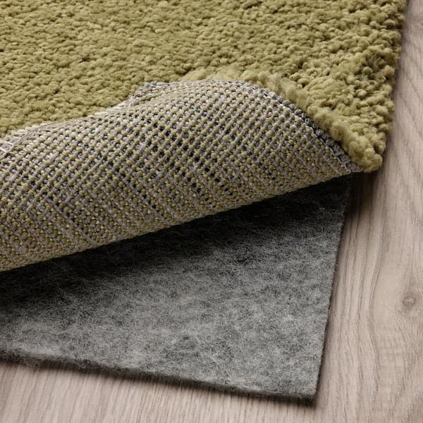 Ikea SKRIFTSPRÅK - Rug, low pile, beige-green/dark blue, 170x240 cm