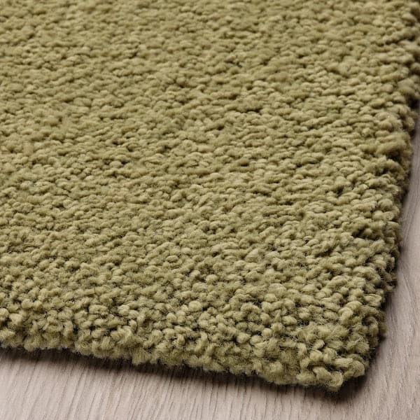 Ikea SKRIFTSPRÅK - Rug, low pile, beige-green/dark blue, 170x240 cm