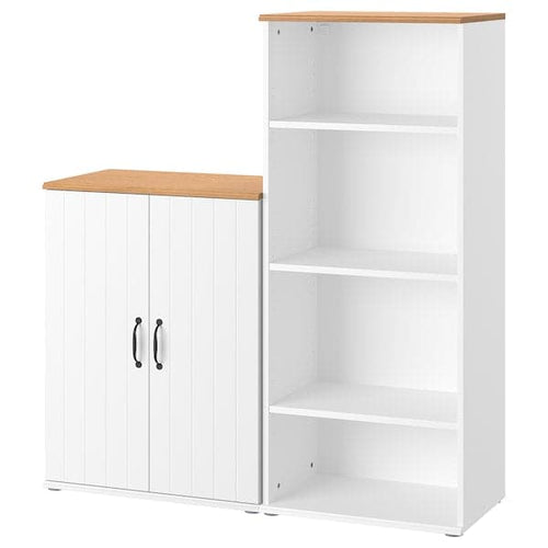 SKRUVBY - Storage combination, white, 130x140 cm