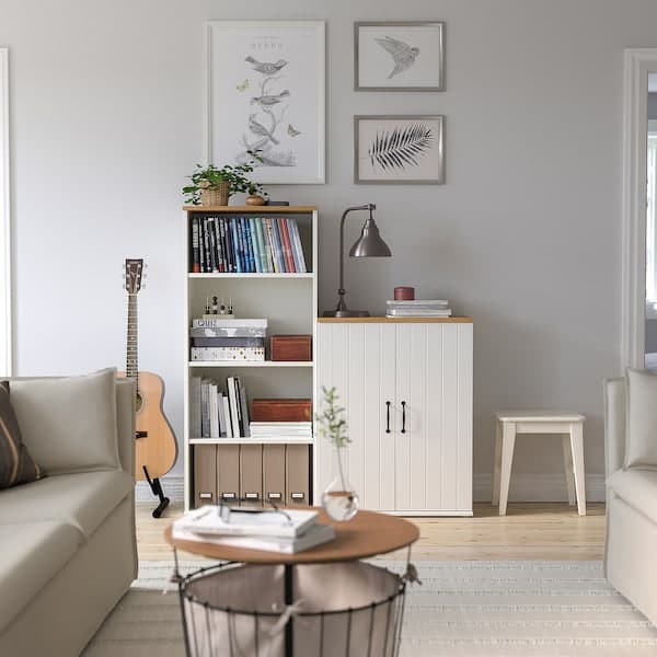 Ikea SKRUVBY - Storage combination, white, 130x140 cm