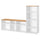 SKRUVBY - SKRUVBY TV storage combination, white, 216x38x140 cm
