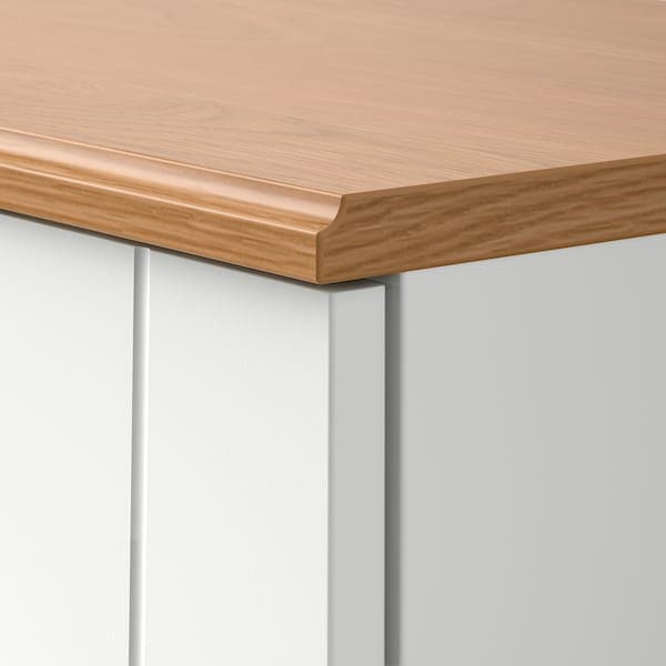 Ikea SKRUVBY - TV storage combination, white, 226x38x90 cm