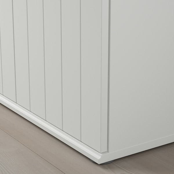 Ikea SKRUVBY - TV storage combination, white, 226x38x90 cm