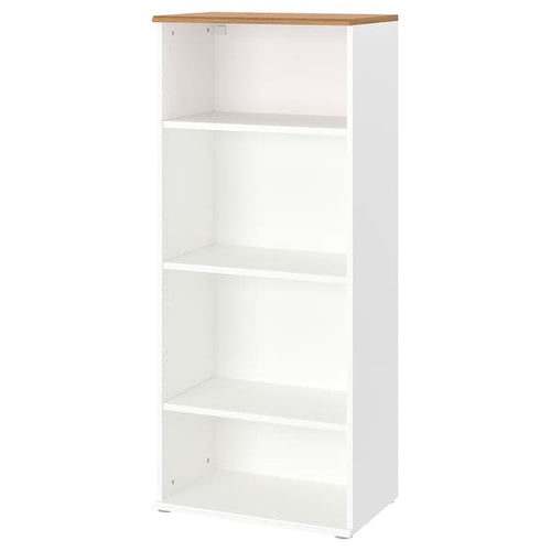SKRUVBY - Bookcase, white, 60x140 cm