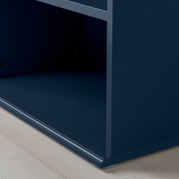 Ikea SKRUVBY - Bookcase, black-blue, 60x140 cm