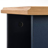 SKRUVBY - Side table, black-blue, 40x32 cm - best price from Maltashopper.com 50531983