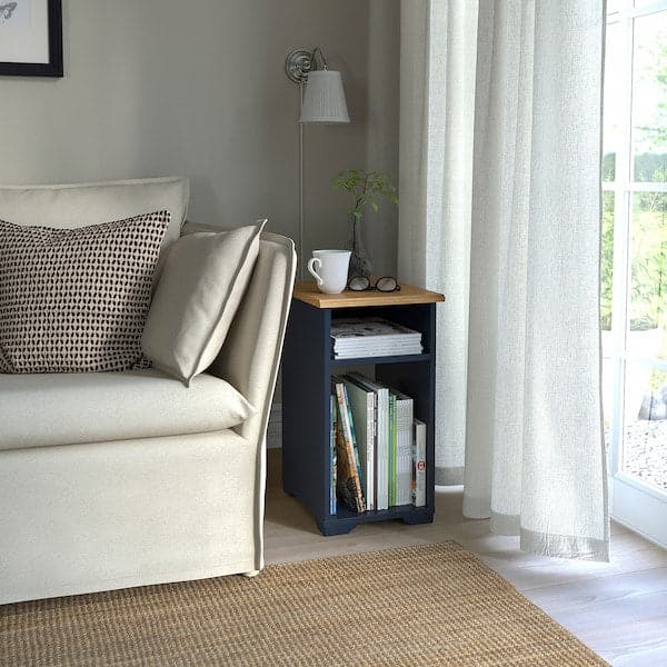 Ikea SKRUVBY - Side table, black-blue, 40x32 cm