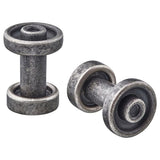 SKRUVSHULT knob, anthracite, 18 mm, 2 pack