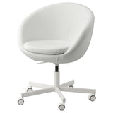 SKRUVSTA swivel chair, Ysane white, 69 cm