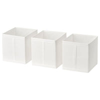 SKUBB box, white, 31x34x33 cm, 3 pack