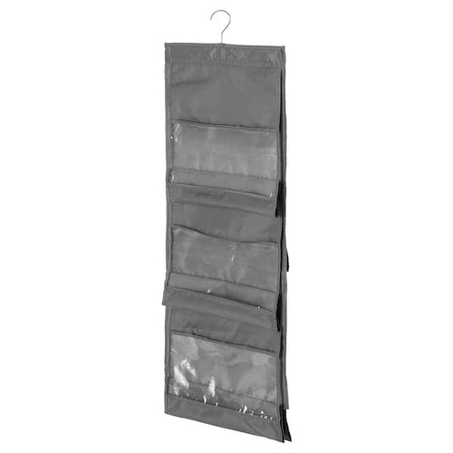 SKUBB hanging handbag organiser, dark grey, 39x93 cm