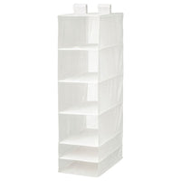 SKUBB - Storage with 6 compartments, white, 35x45x125 cm - best price from Maltashopper.com 00245880