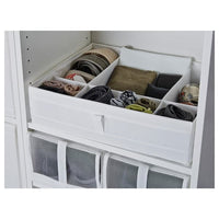 SKUBB - Box with compartments, white, 44x34x11 cm - best price from Maltashopper.com 10185593