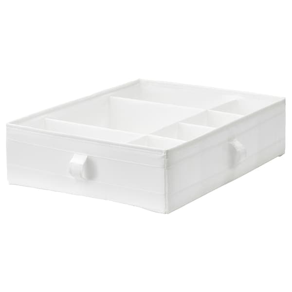 SKUBB - Box with compartments, white, 44x34x11 cm - best price from Maltashopper.com 10185593