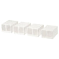 SKUBB shoe box, white, 22x34x16 cm, 4 pack