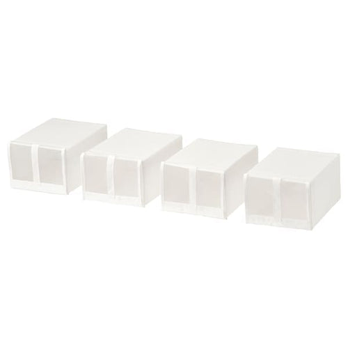 SKUBB - Shoe box, white, 22x34x16 cm