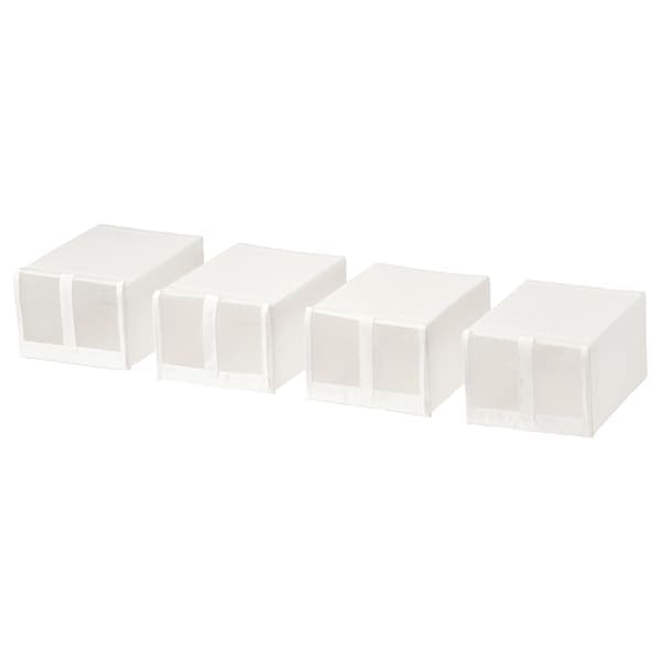 SKUBB - Shoe box, white, 22x34x16 cm