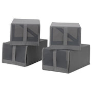Ikea SKUBB - Shoe box, dark grey, 22x34x16 cm
