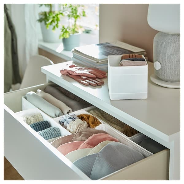 Ikea SKUBB - Box, set of 6, white