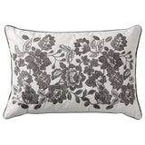 SKUGGNÄVA cushion, white/grey, 40x58 cm