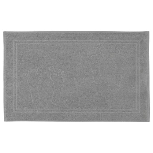SKULINGEN Bath mat, grey, 50x80 cm
