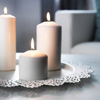 SKURAR Base for candle - white 37 cm , 37 cm - best price from Maltashopper.com 80239979